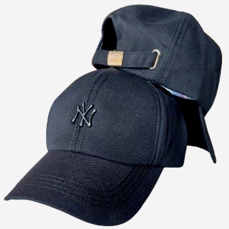 Topi Baseball Black Keren Patch PIN Jahit Rantai